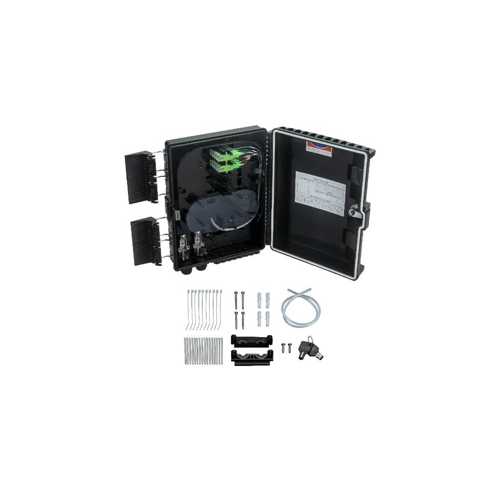 Caixa Terminação Óptica Aérea com Splitter 1x8SC APC XFCT 1608 Intelbras