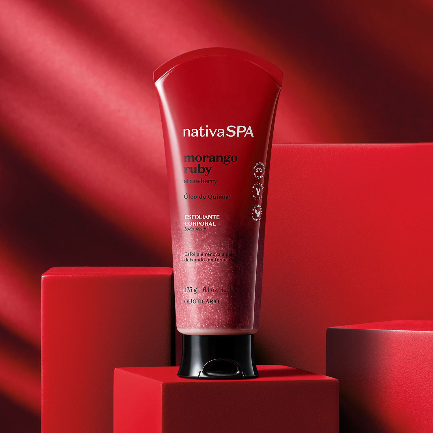 Esfoliante Corporal Nativa SPA Morango Ruby 175g