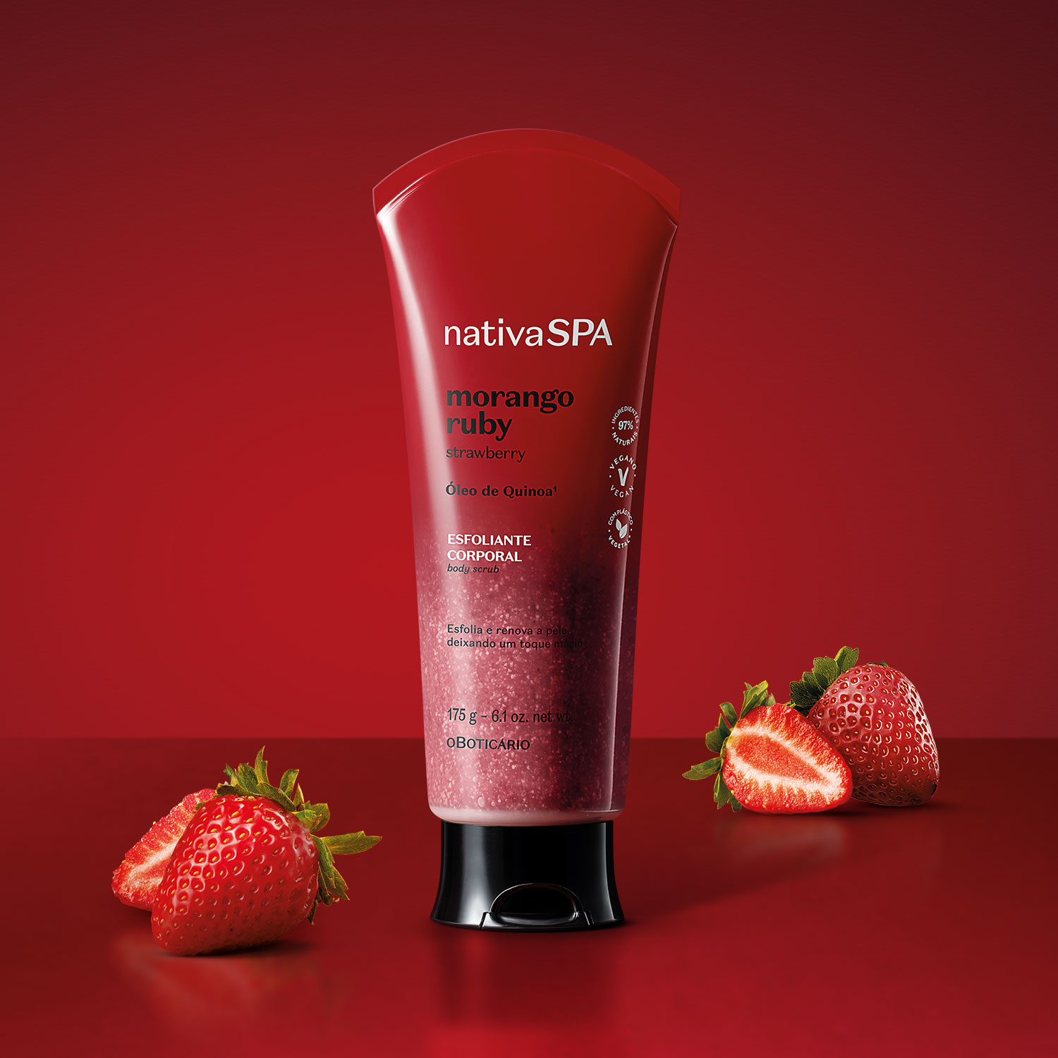 Esfoliante Corporal Nativa SPA Morango Ruby 175g