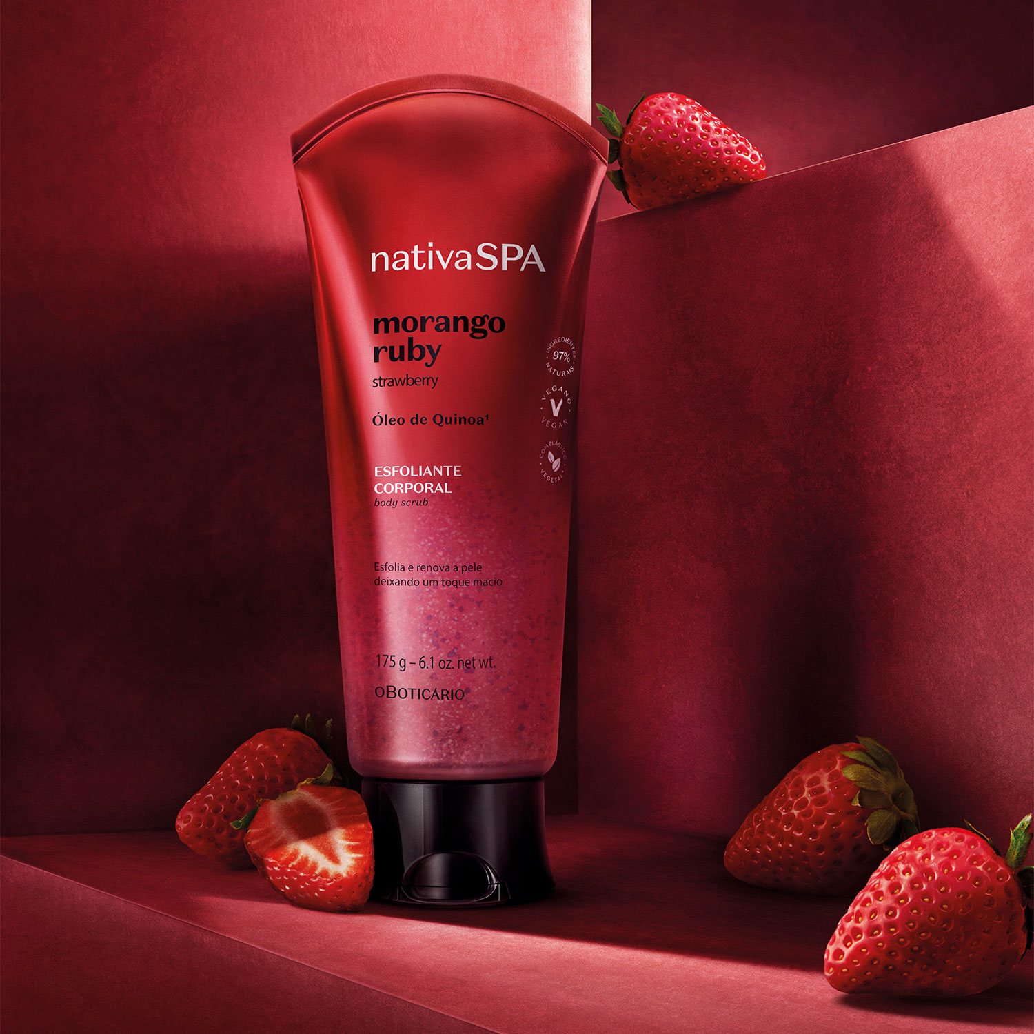 Esfoliante Corporal Nativa SPA Morango Ruby 175g