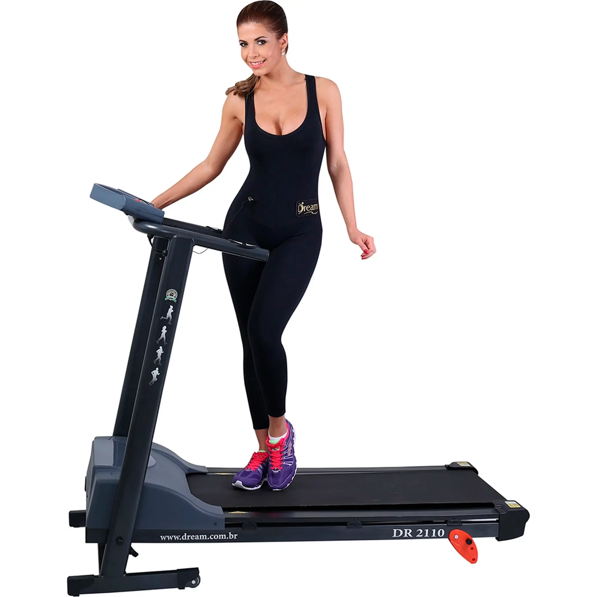 Esteira Ergométrica Dream DR2110 até 120kg 5 Funções Motor 2.1Hp - Bivolt
