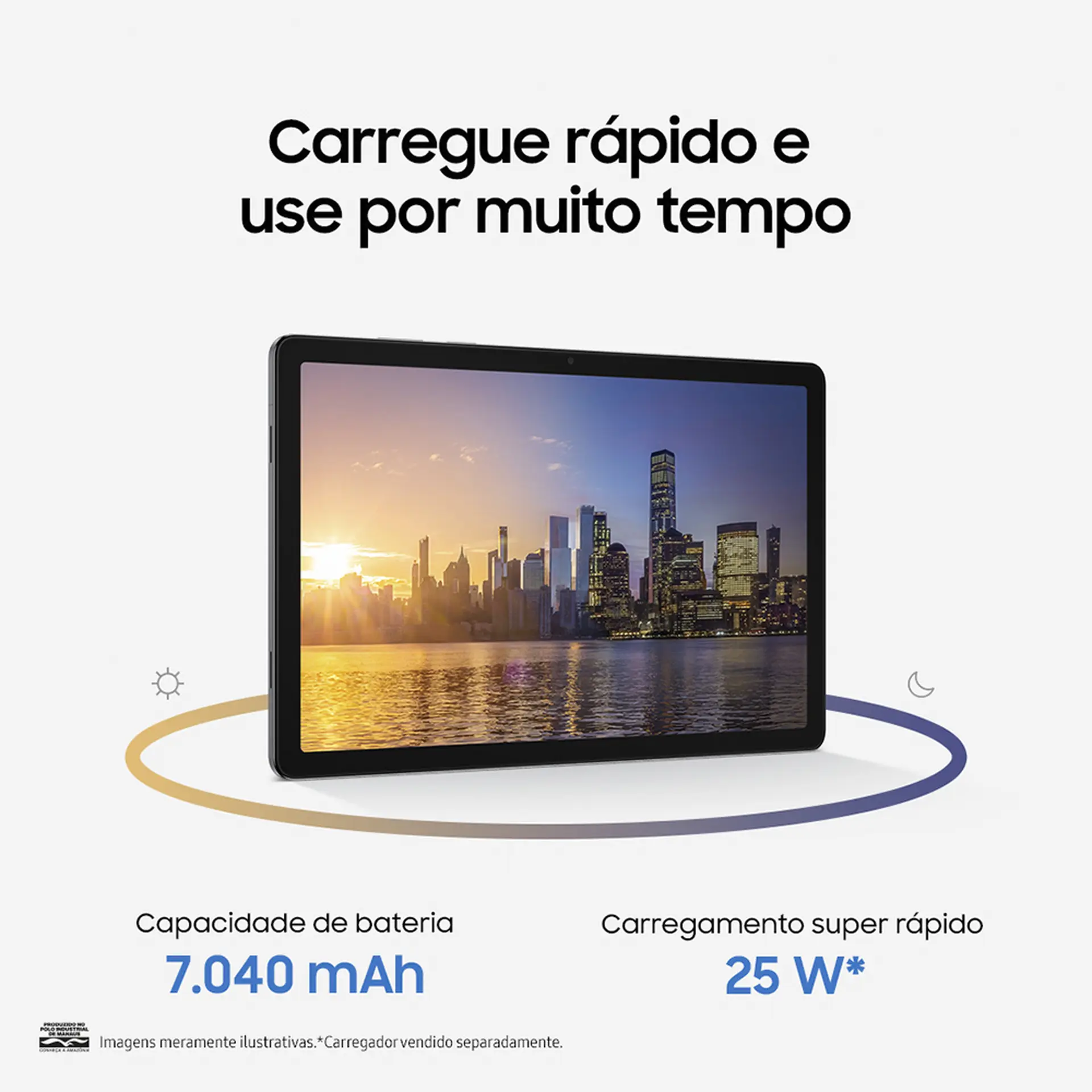 Tablet Samsung TAB A11+ 128GB 6GB Octa-Core 2,5GHz Android SM-X236BZAAZTO - Cinza - Bivolt