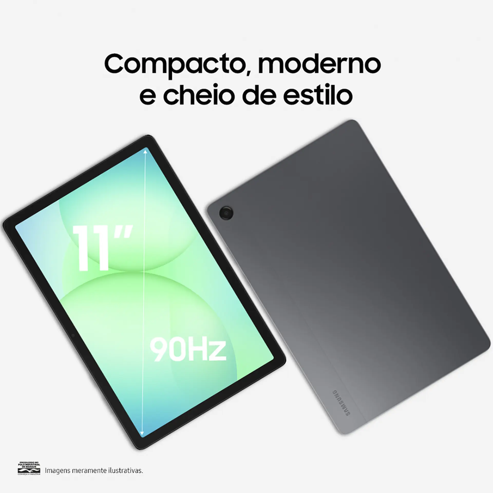 Tablet Samsung TAB A11+ 128GB 6GB Octa-Core 2,5GHz Android SM-X236BZAAZTO - Cinza - Bivolt