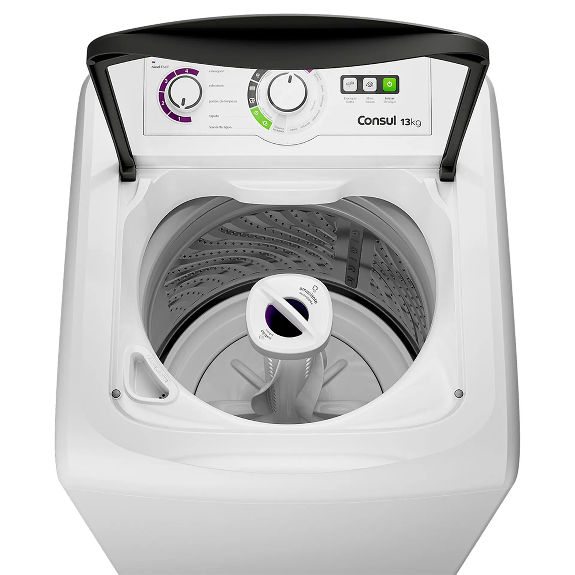 Máquina de Lavar Consul 13kg Automática CWH13AB - Branco - 110 Volts