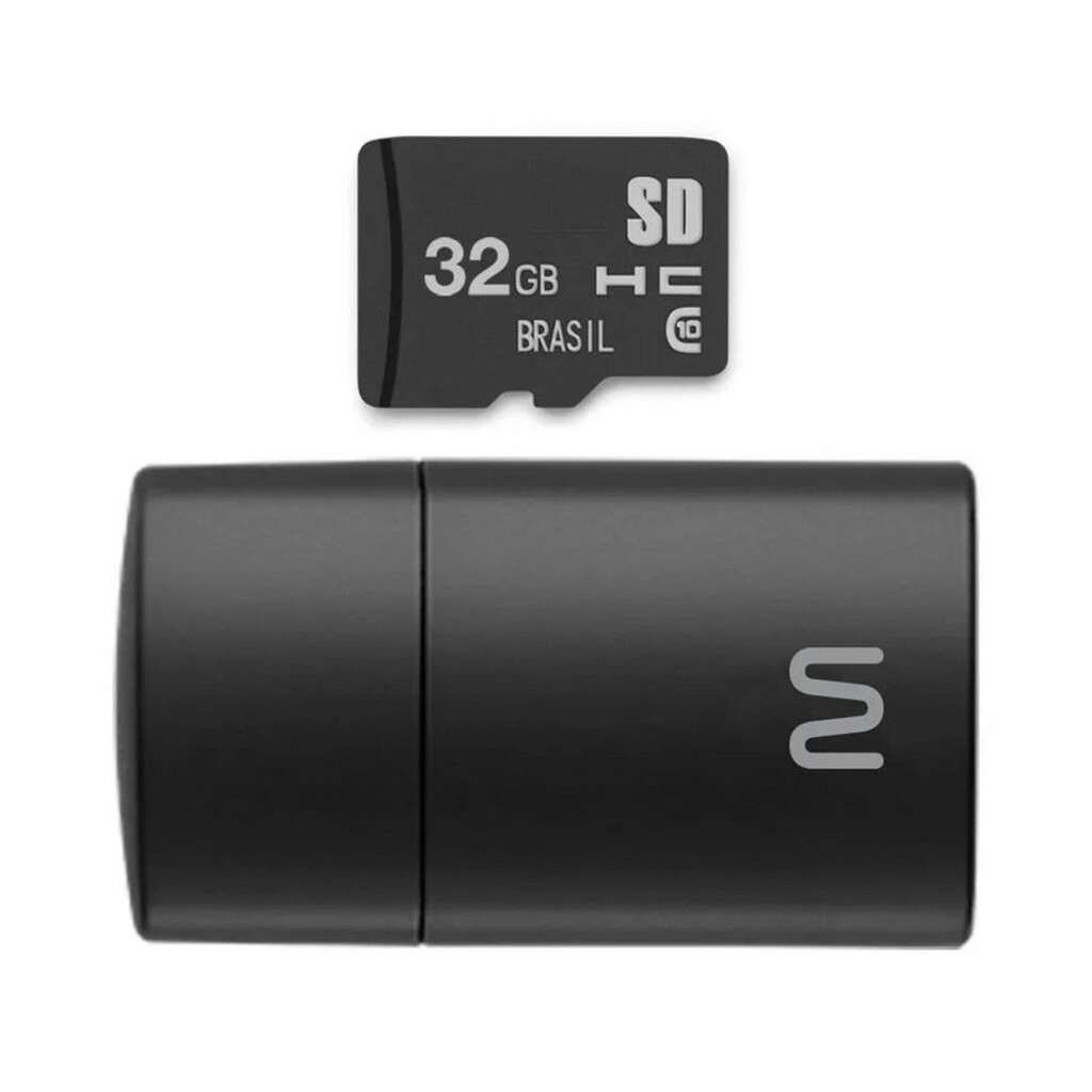 Cartão de Memória Multilaser 32 GB Micro SD+USB com Adaptador Classe 10 - MC163