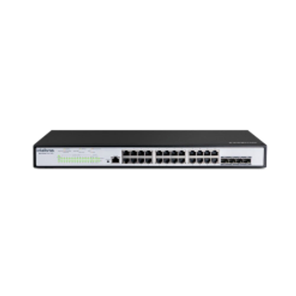 Switch Gerenciável 24 Portas 4P SFP 1000 BASE-X S2328G A Intelbras