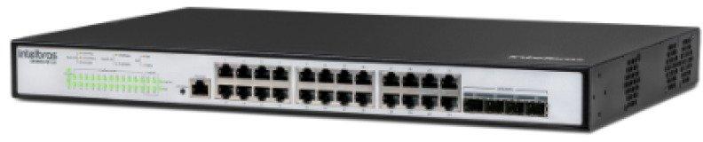Switch Gigabit PoE 24 Portas 4P SFP 10GB S3028G PB LITE SKD Intelbras