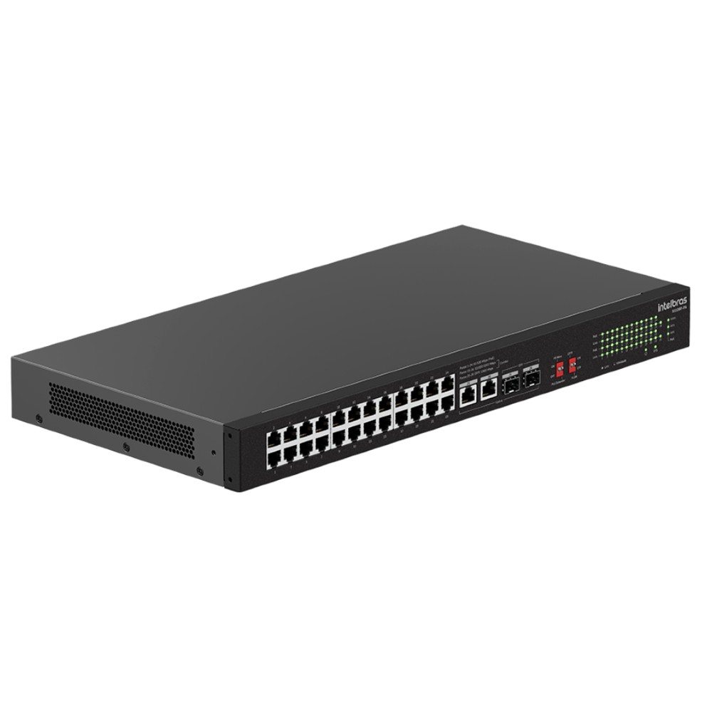 Switch Não Gerenciável Fast Ethernet PoE 24 Portas S1126F PA Intelbras