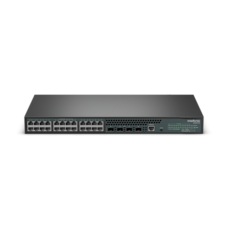 Switch Gerenciável 24 Portas 4P SFP 10000 BASE-X POE S2328G PB Intelbras