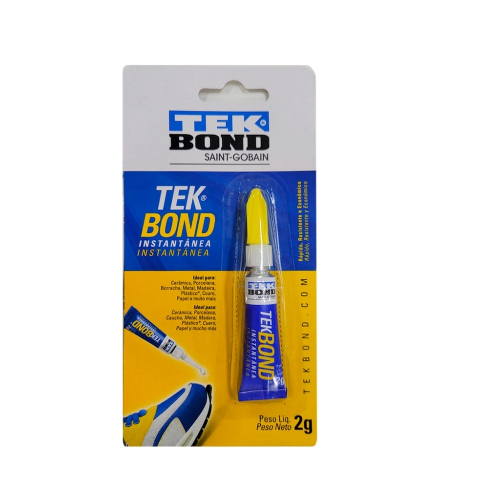 Cola Instantânea Super Cola 2 Gramas Tekbond - Unitário - 69957326457