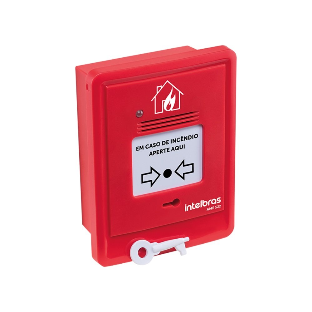Acionador Manual Endereçável com Sirene AME522 Intelbras