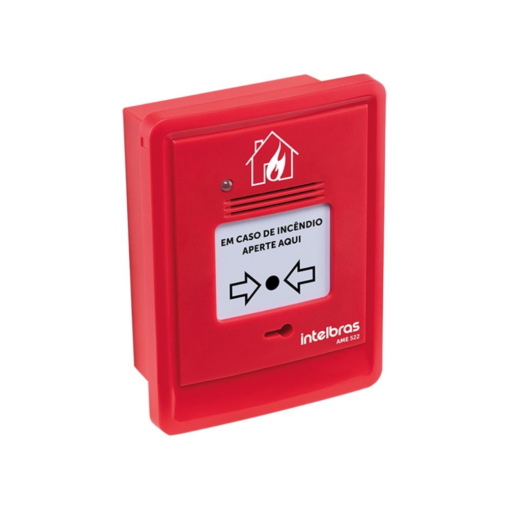 Acionador Manual Endereçável com Sirene AME522 Intelbras