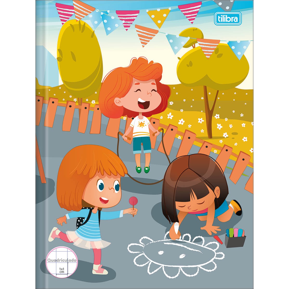 Caderno Brochura Tilibra Sapeca Capa Dura Costurado 40 Folhas com 1 Matéria Sortido