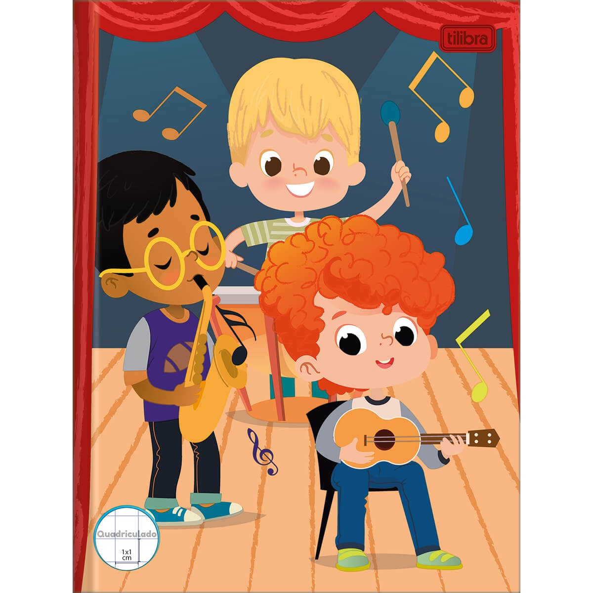 Caderno Brochura Tilibra Sapeca Capa Dura Costurado 40 Folhas com 1 Matéria Sortido