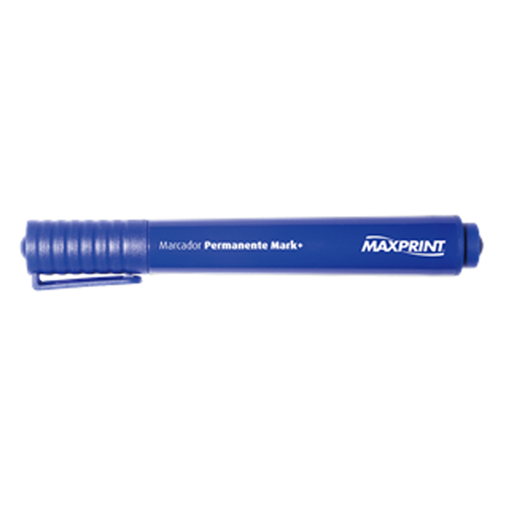 Caneta Marcador Permanente 5,7mm Caixa com 12 Unidades Azul - Maxprint - 709070