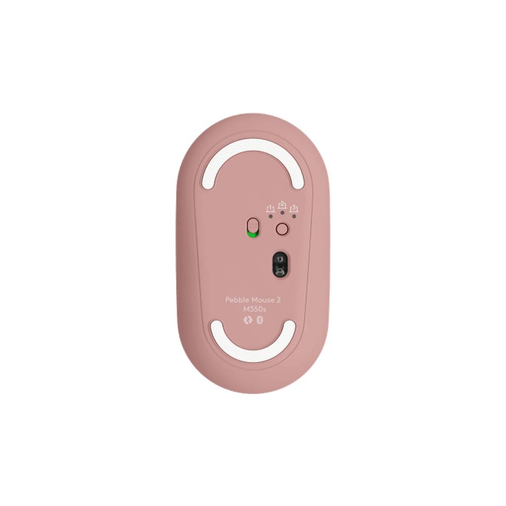 Mouse Sem Fio Bluetooth Logitech M350S Pubble 2 1000dpi Rosa 910007048