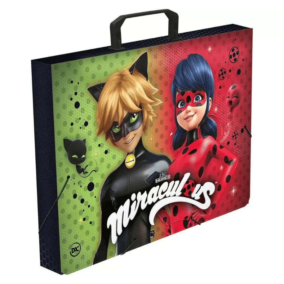 Maleta infantil DAC com Alça Mira e Cat Noir