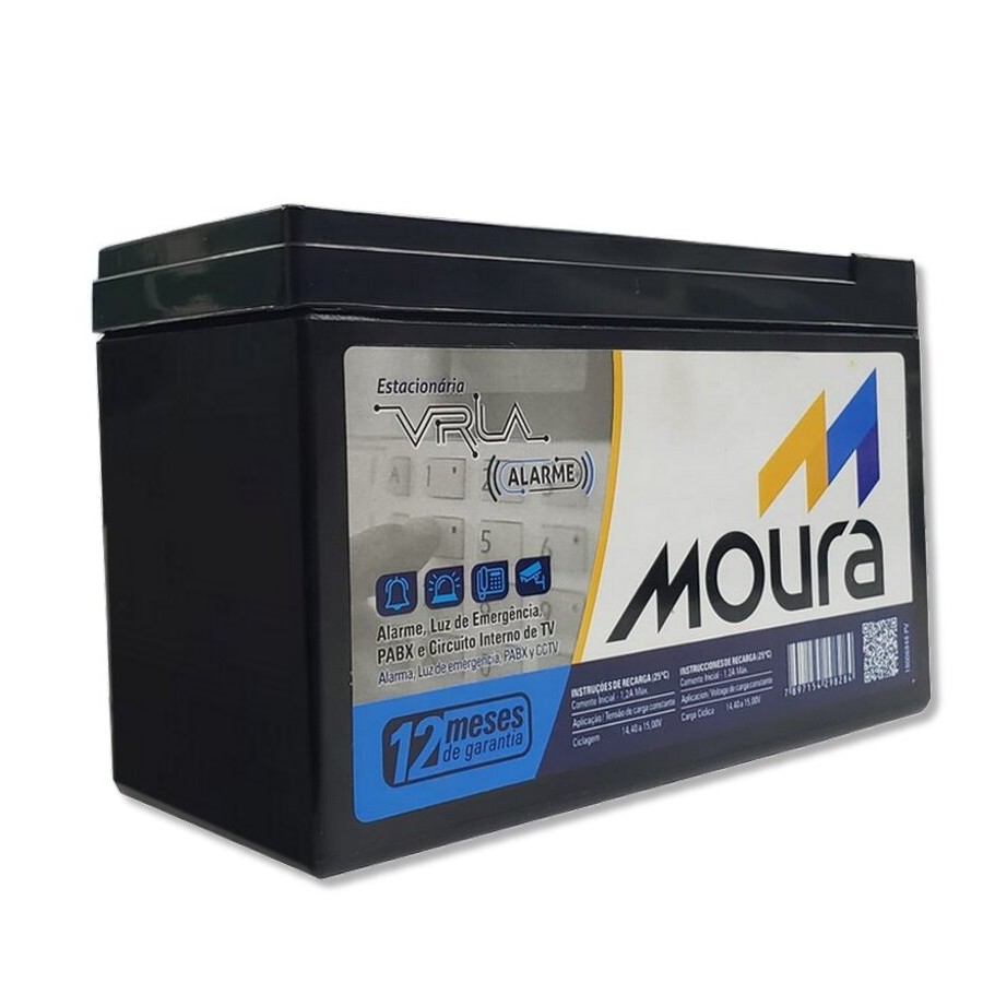 Bateria Selada para Alarmes 4Ah 12V Moura 12MVA