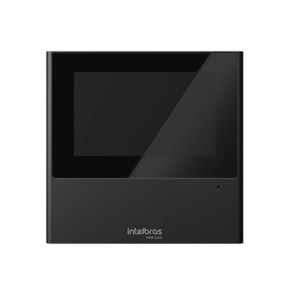 Terminal Interno Video Porteiro TVIP 2210 Preto Intelbras