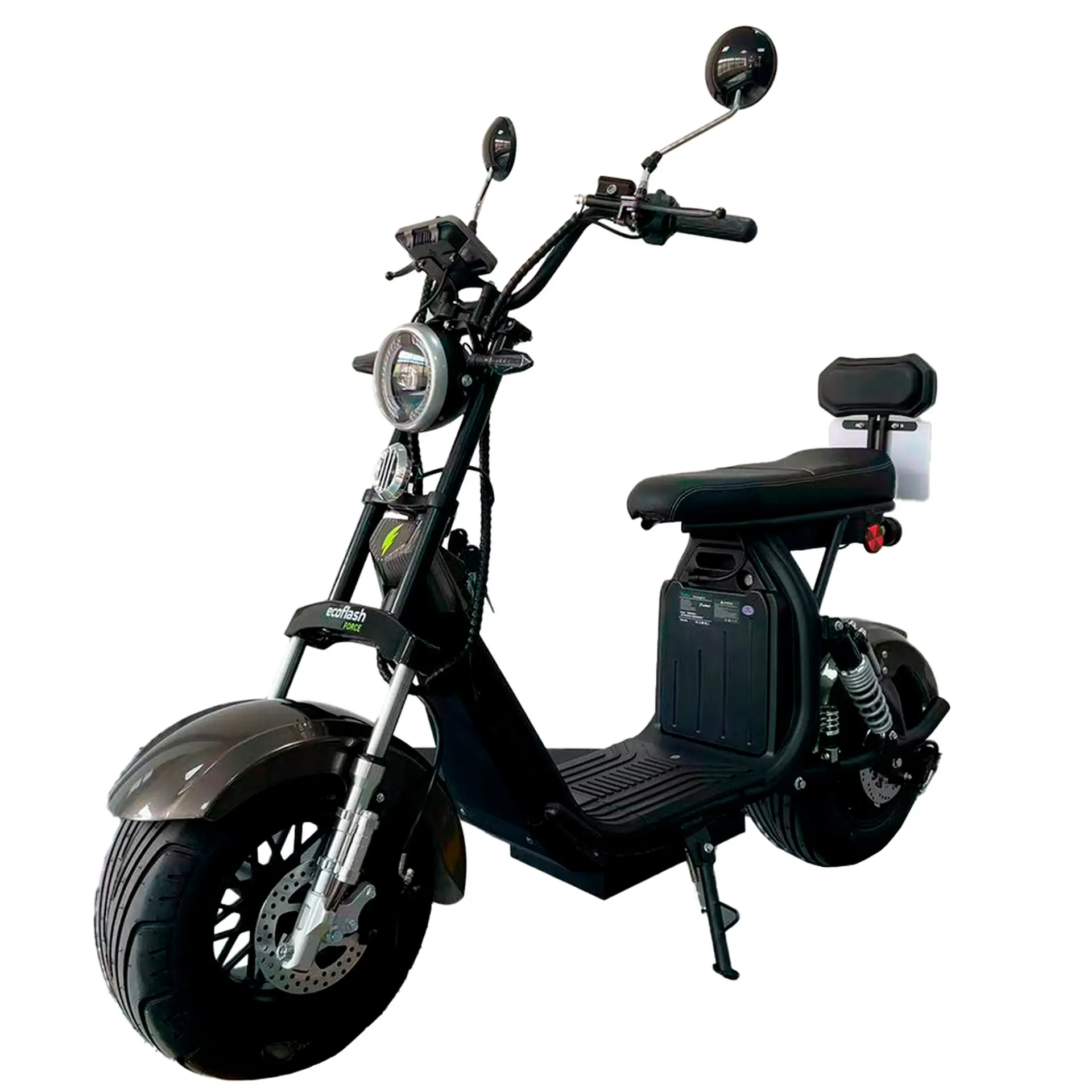 Scooter Elétrica Aro 10 EcoFlash Force 1000W Freio a Disco Hidráulico - Preto - Bivolt