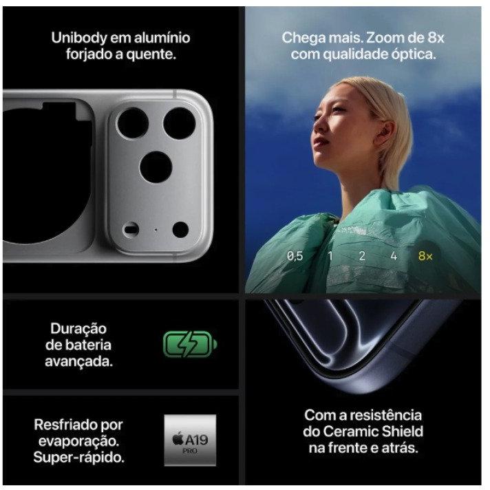 Apple iPhone 17 Pro Max 256 GB Branco 5G