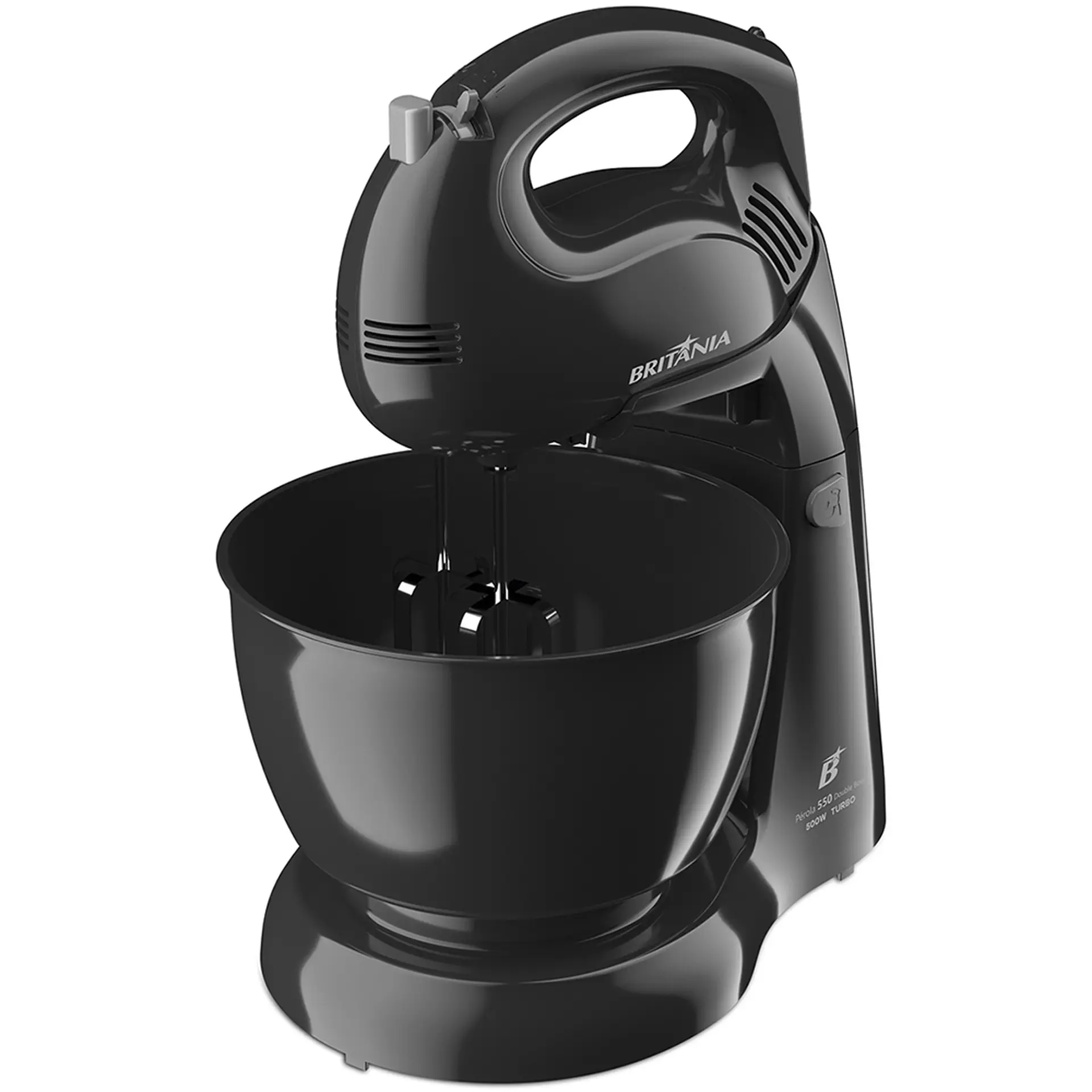 Batedeira Britânia Perola 550P Turbo Double Bow 500W 4 Velocidades - Preto - 110 Volts