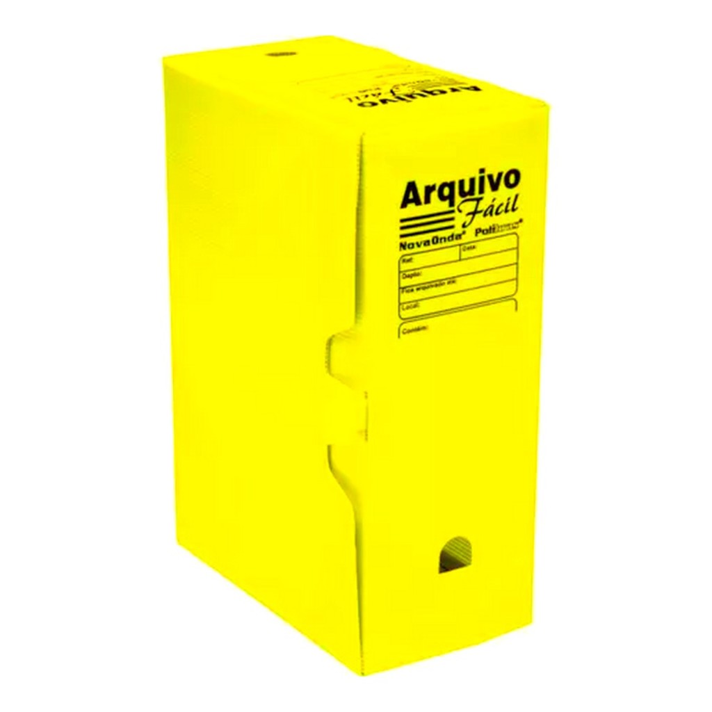 Arquivo Morto Polibras 35x13x25 Amarelo - Unitário - 42106