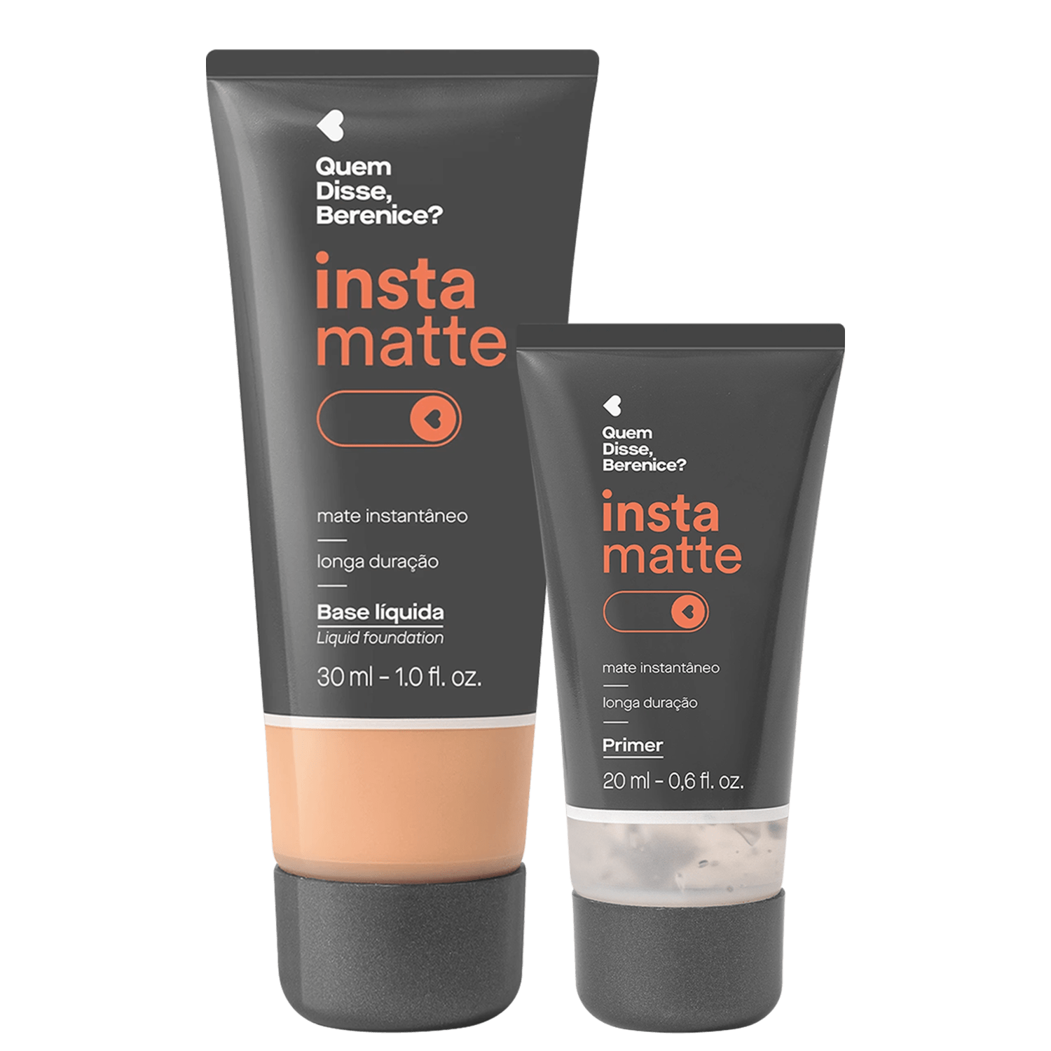 Kit Quem Disse, Berenice? Instamatte Primer + Base Líquida 185F (2 Produtos)