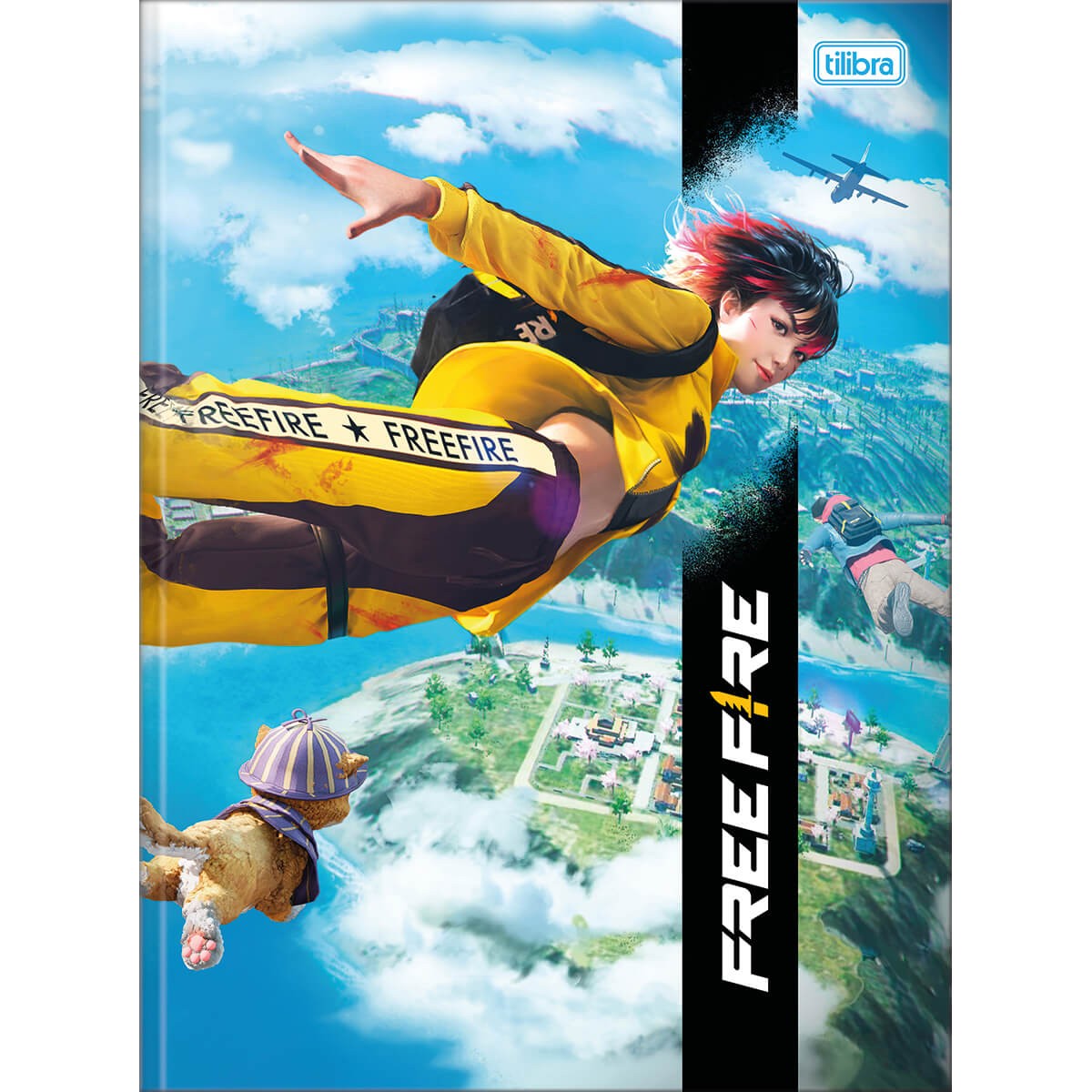 Caderno Brochura Tilibra Capa Dura Universitário Free Fire 80 Folhas 1x1 Sortido