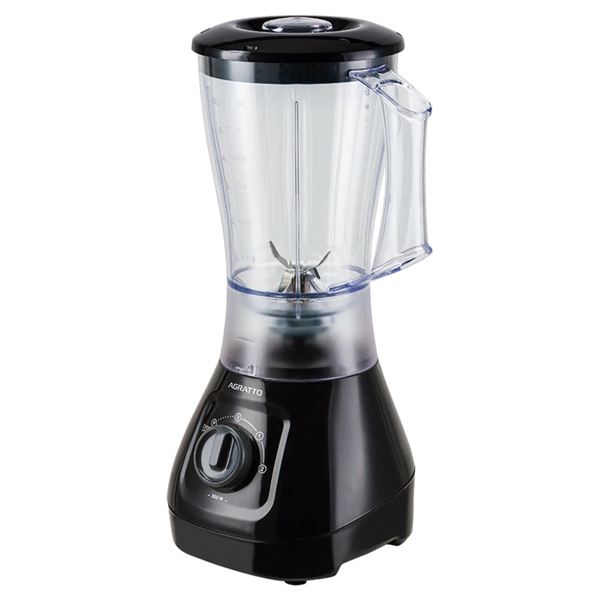 Liquidificador Agratto Forza 1,5L 2 Velocidades 850W LQLF PR - Preto - 220 Volts