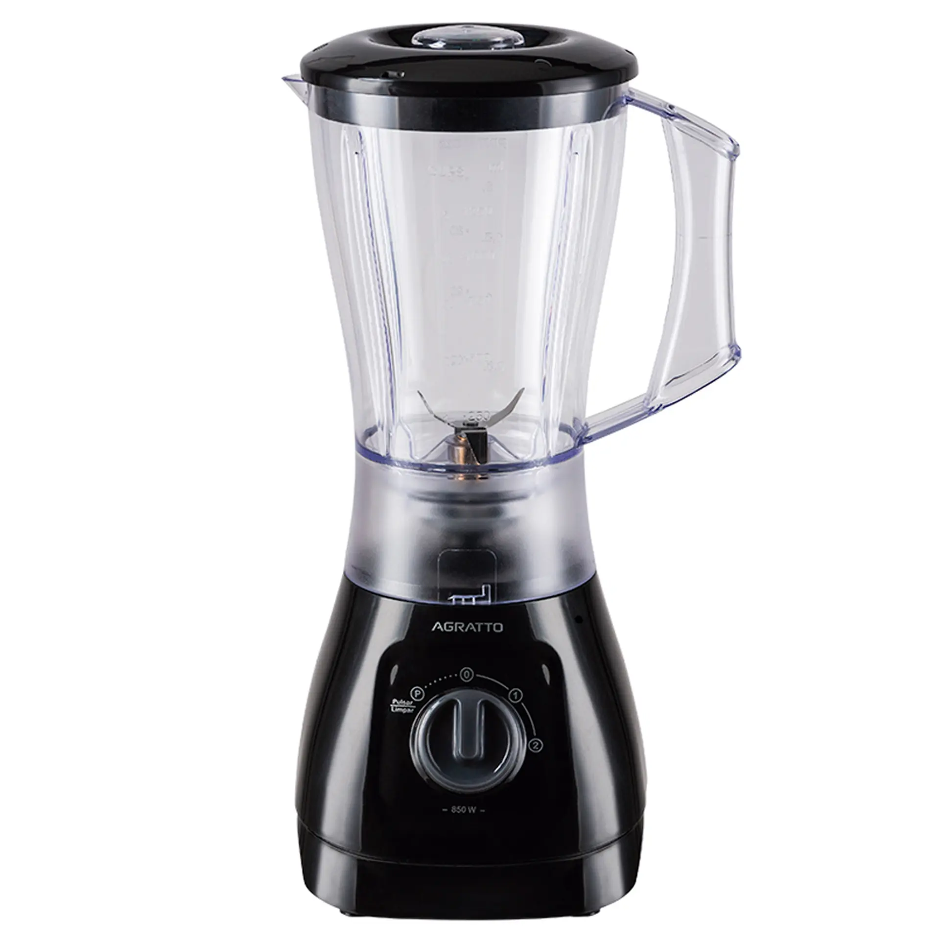 Liquidificador Agratto Forza 1,5L 2 Velocidades 850W LQLF PR - Preto - 220 Volts