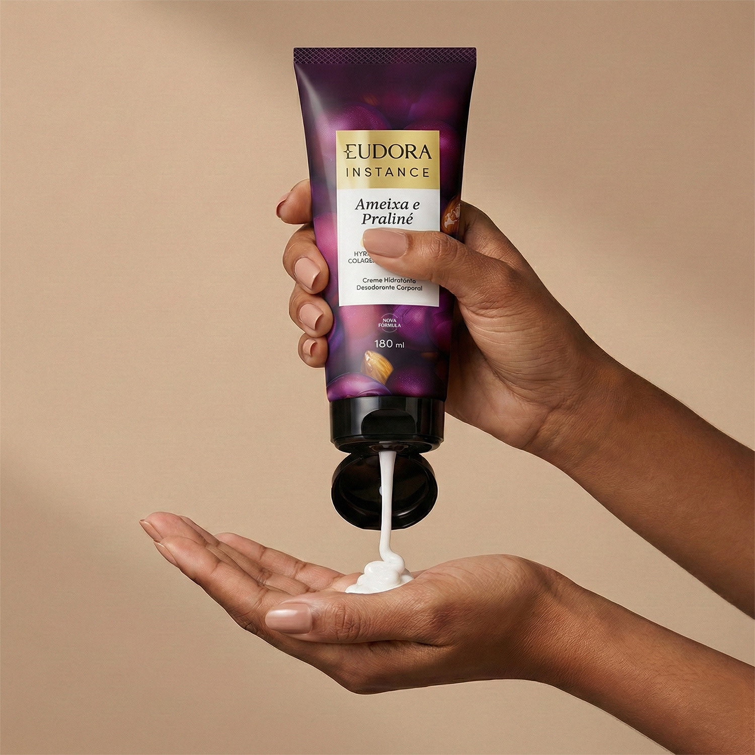 Creme Hidratante Desodorante Corporal Instance Ameixa e Praliné 180ml