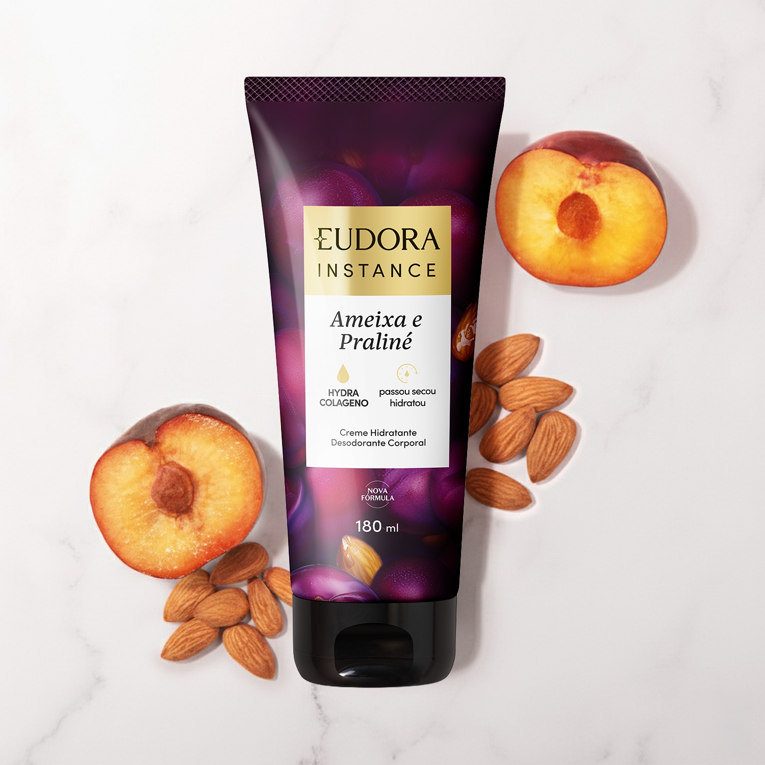 Creme Hidratante Desodorante Corporal Instance Ameixa e Praliné 180ml