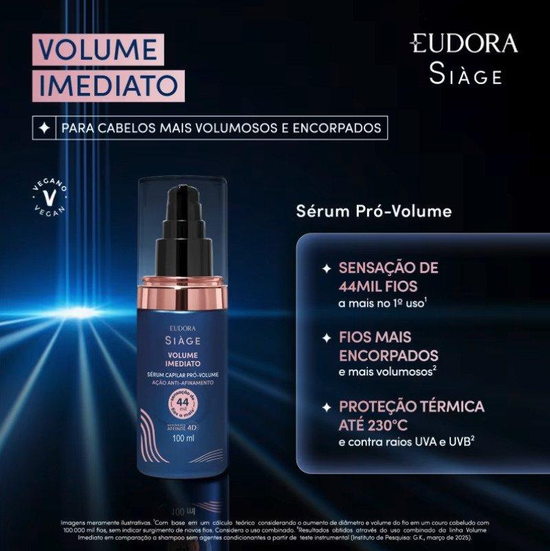 Sérum Pró-Volume Siàge Volume Imediato 100ml Eudora