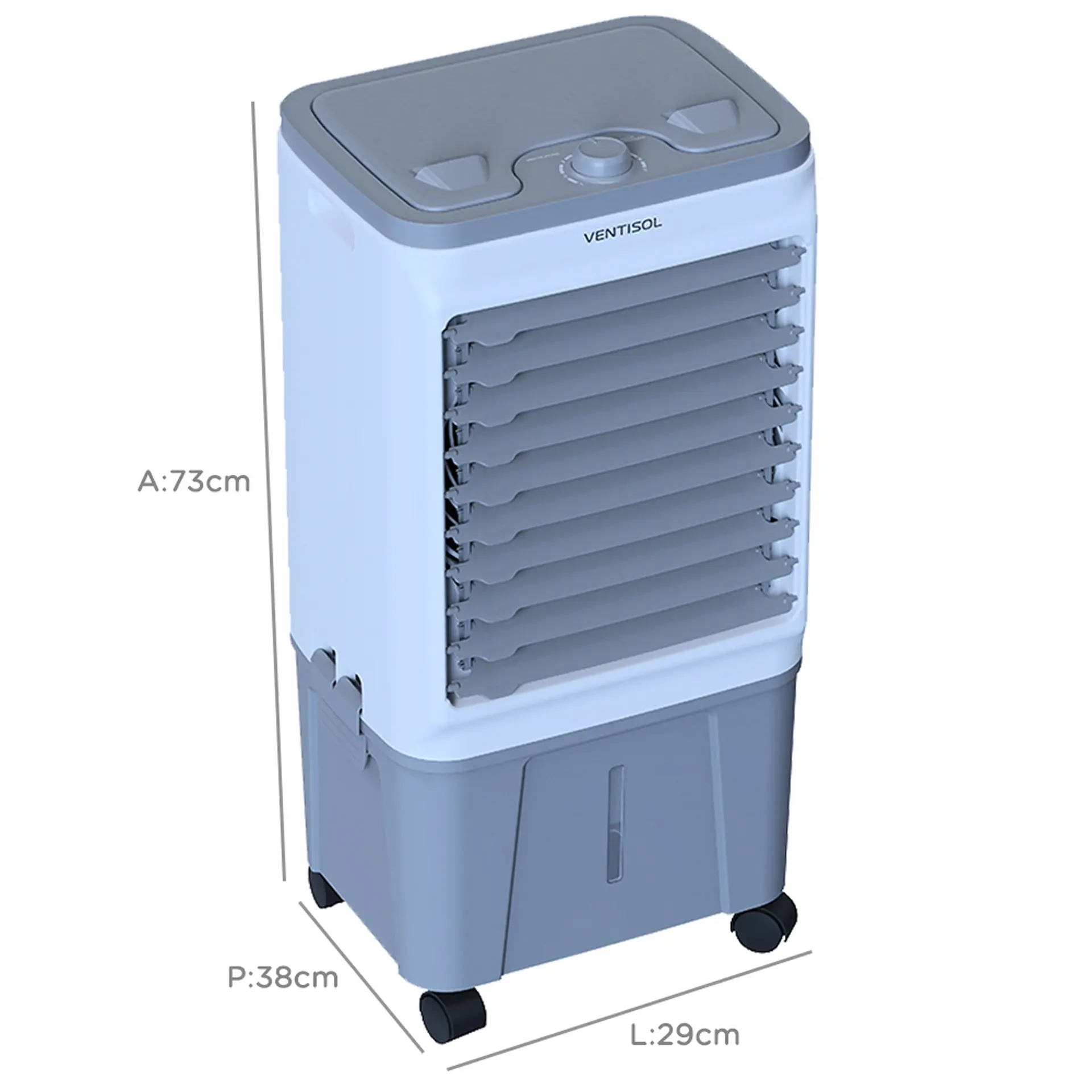 Climatizador de Ar Ventisol CLIN16 16L 3 Velocidades 130W - Branco - 110 Volts