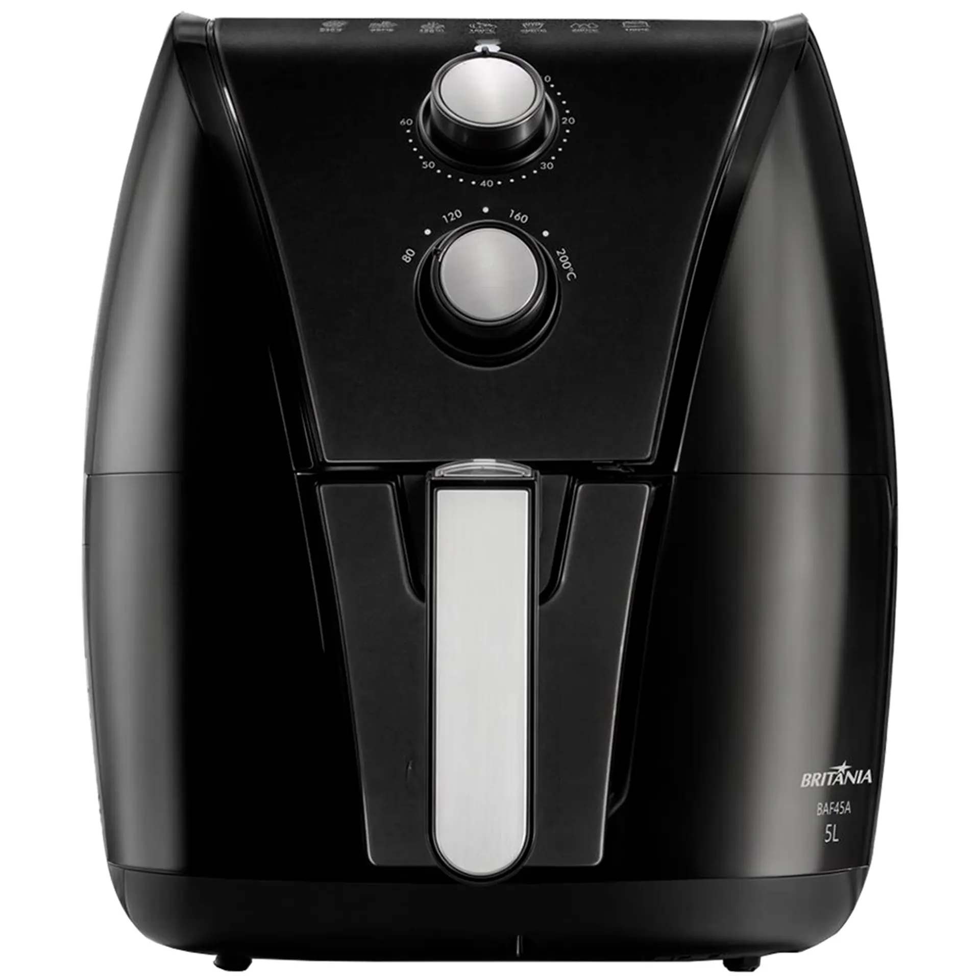 Fritadeira Air Fryer Britânia BAF45A 5L 1500W - Preto - 110 Volts