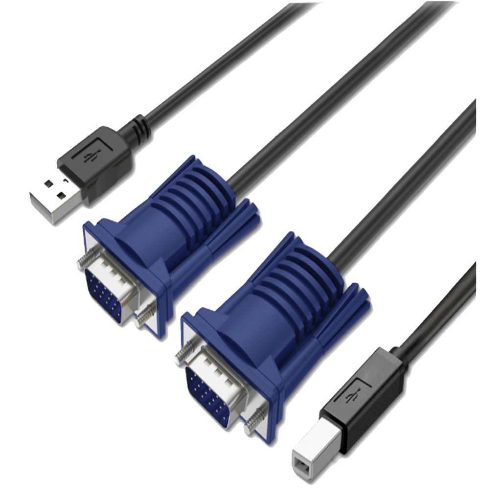 Cabo KVM - 1 VGA + 1 USB - 1,5 metros - Comtac - 28119377