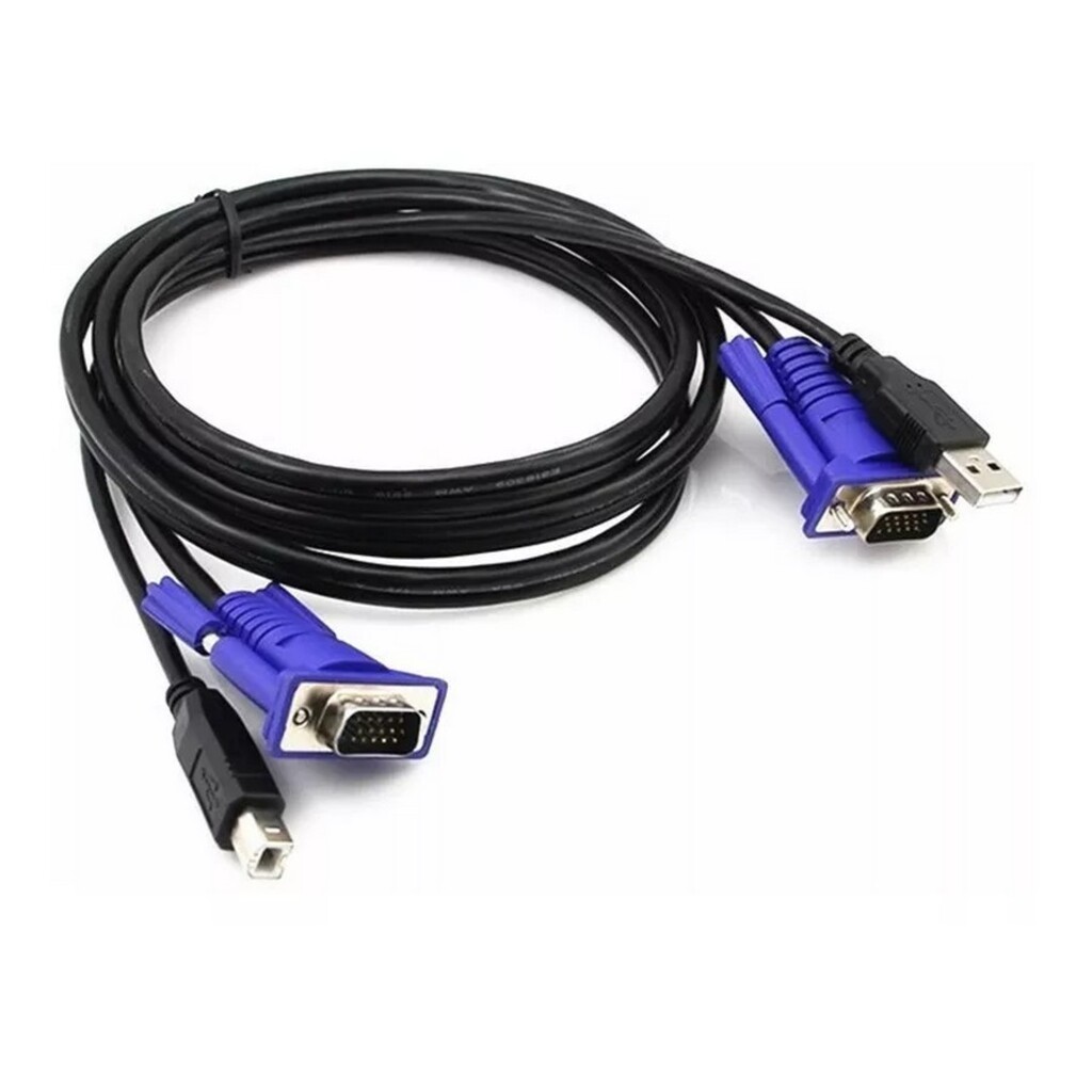Cabo KVM - 1 VGA + 1 USB - 1,5 metros - Comtac - 28119377