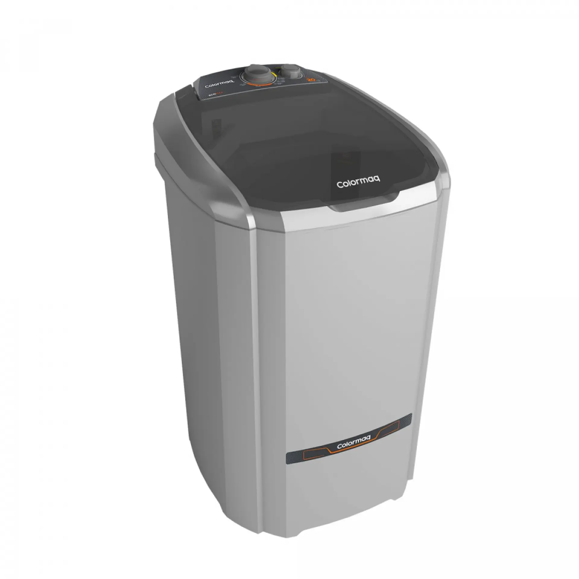 Tanquinho Colormaq EcoMax 20kg Semiautomático Turbilhonamento LCS 20 - Prata - 110 Volts