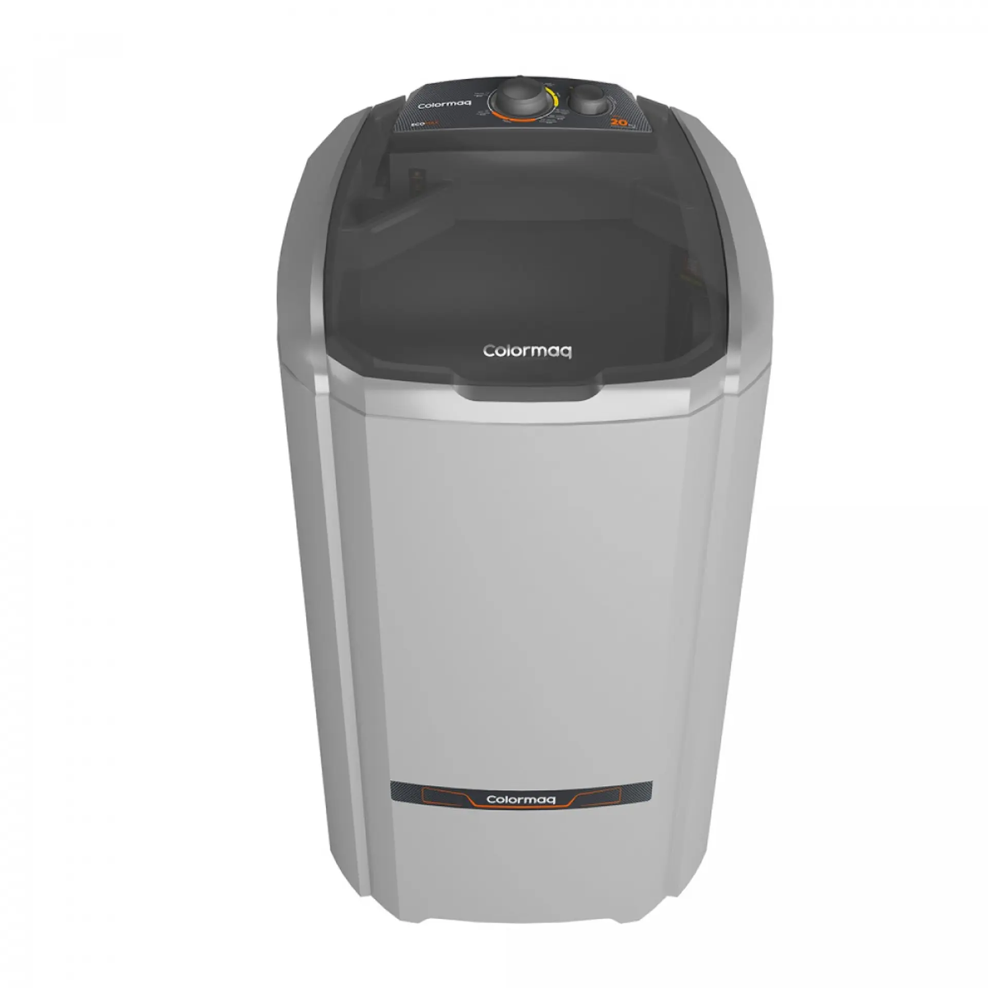 Tanquinho Colormaq EcoMax 20kg Semiautomático Turbilhonamento LCS 20 - Prata - 110 Volts
