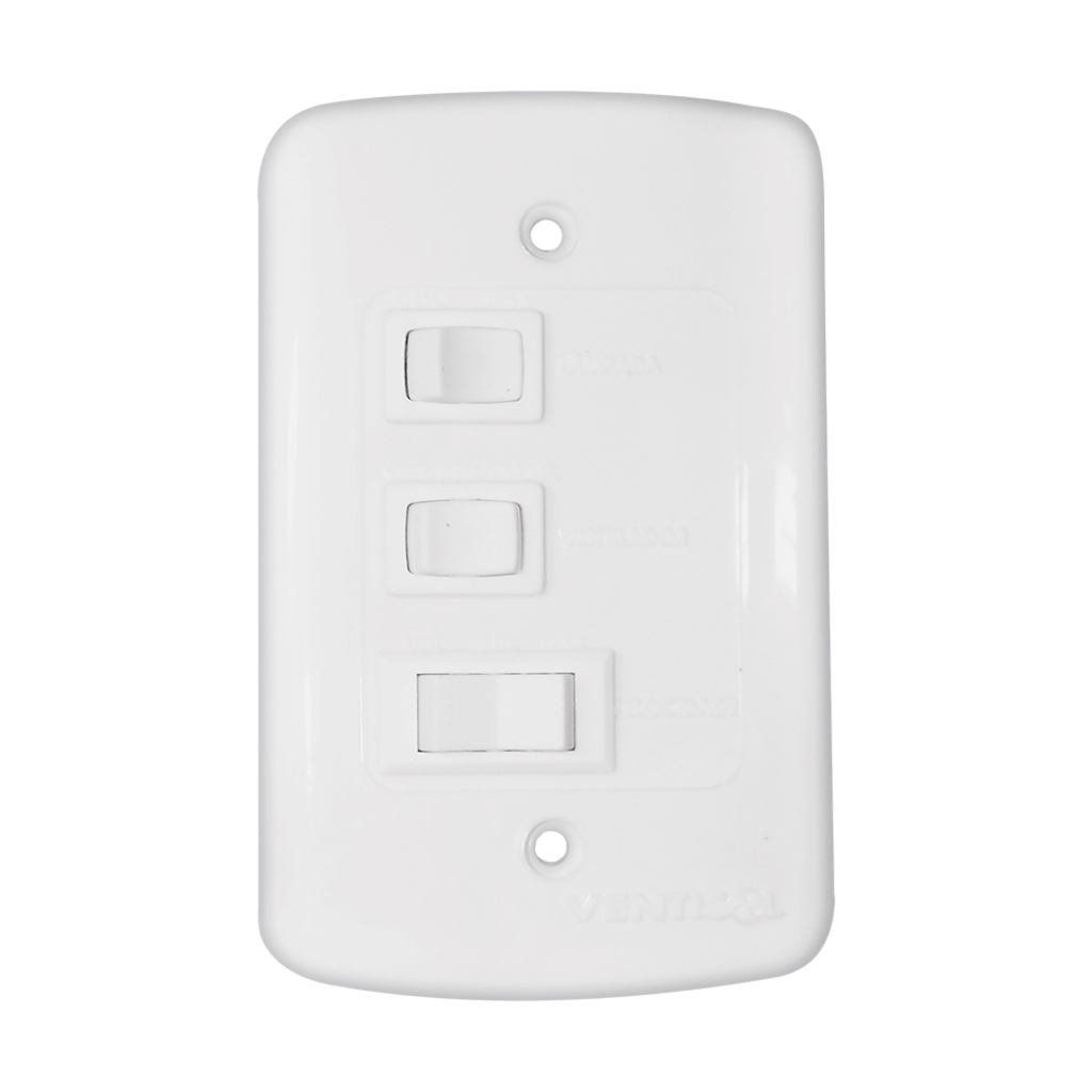 Ventilador de Teto Ventisol Wind Light 96CM 127 Volts 130 Watts 3 Pás Branco - 406