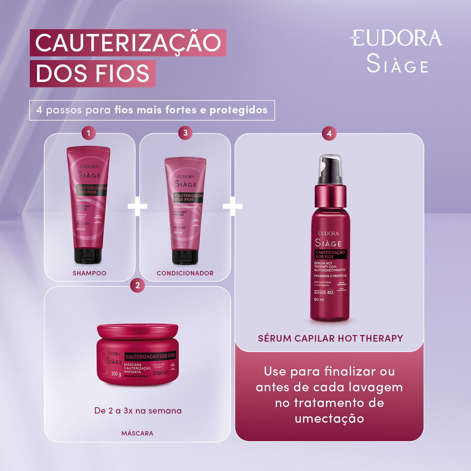 Condicionador Siàge Cauterização dos Fios 200ml
