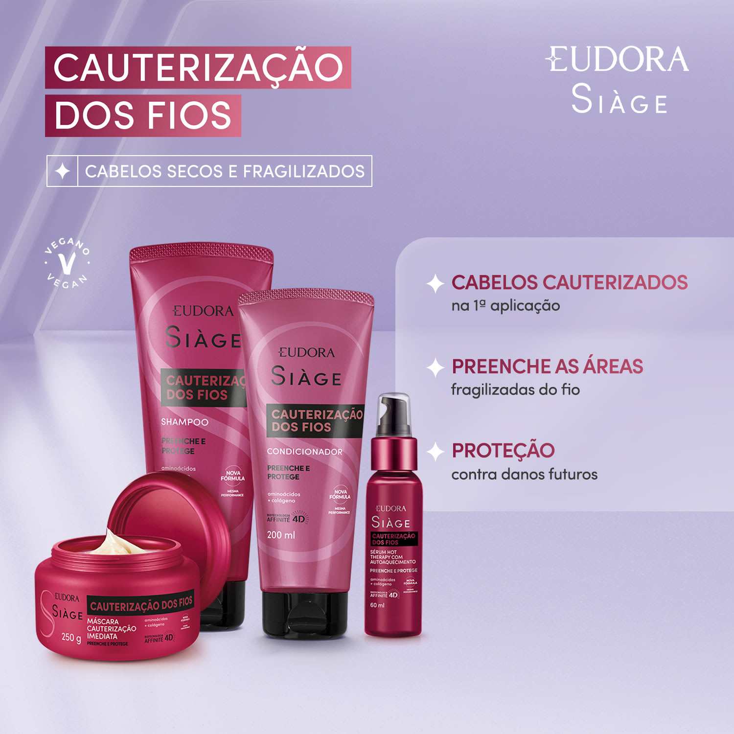 Condicionador Siàge Cauterização dos Fios 200ml