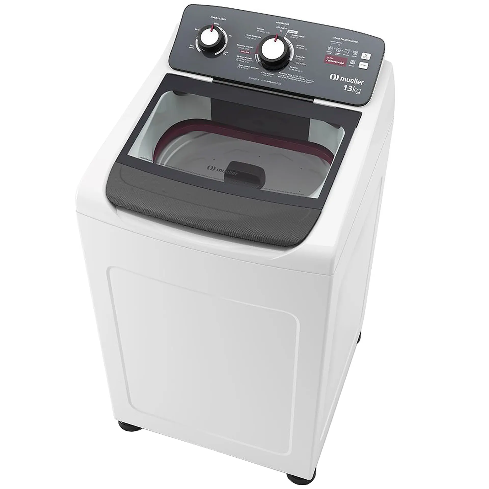 Máquina de Lavar Mueller 13kg Automática 11 Programas MLA13 - Branco - 110 Volts