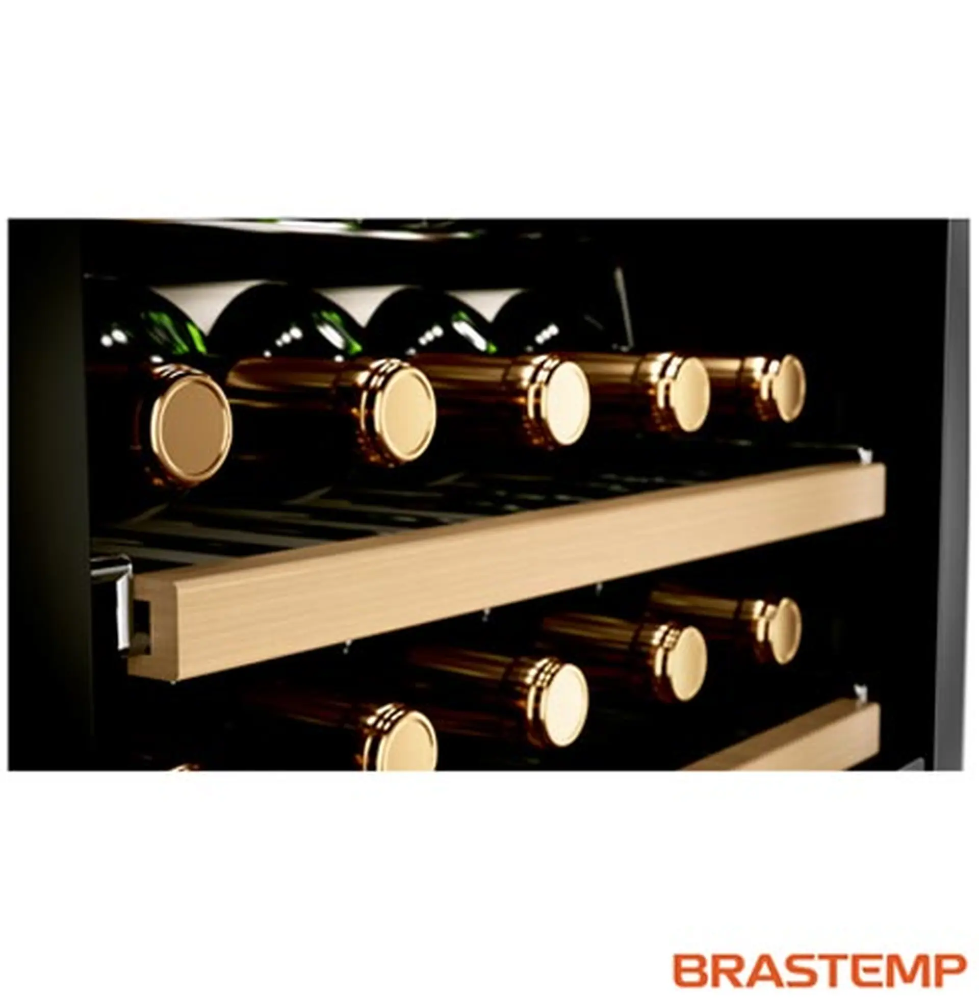 Adega de Vinhos Climatizada Brastemp 33 Garrafas com Painel Touch BZB33BE - Preto - 110 Volts