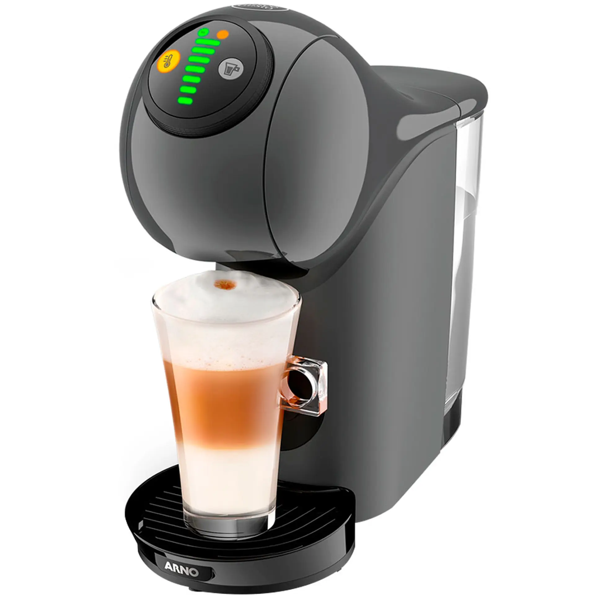 Cafeteira Expresso Arno Dolce Gusto Genio S Basic Multibebidas Digital DGS5 - Grafite - 110 Volts