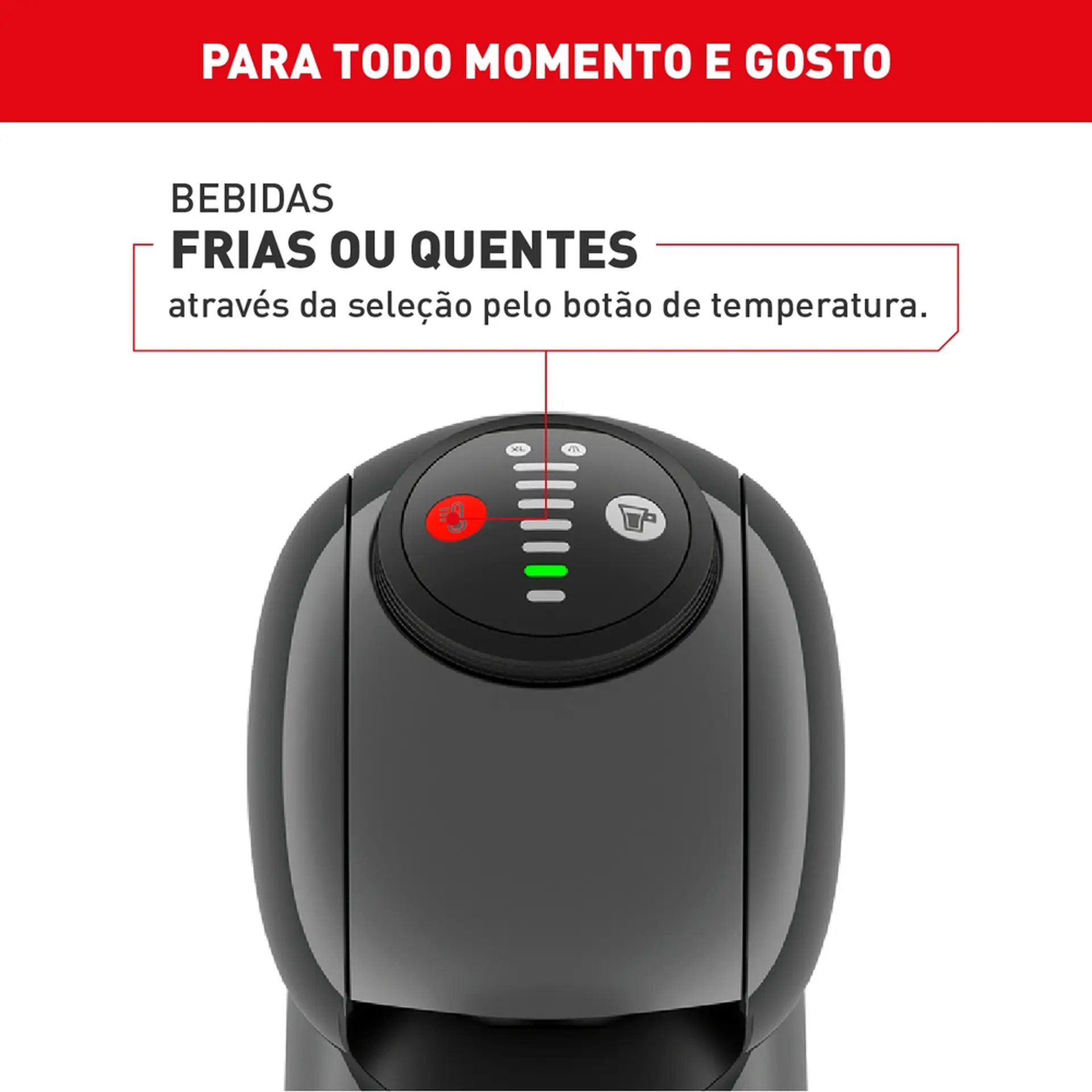 Cafeteira Expresso Arno Dolce Gusto Genio S Basic Multibebidas Digital DGS5 - Grafite - 110 Volts