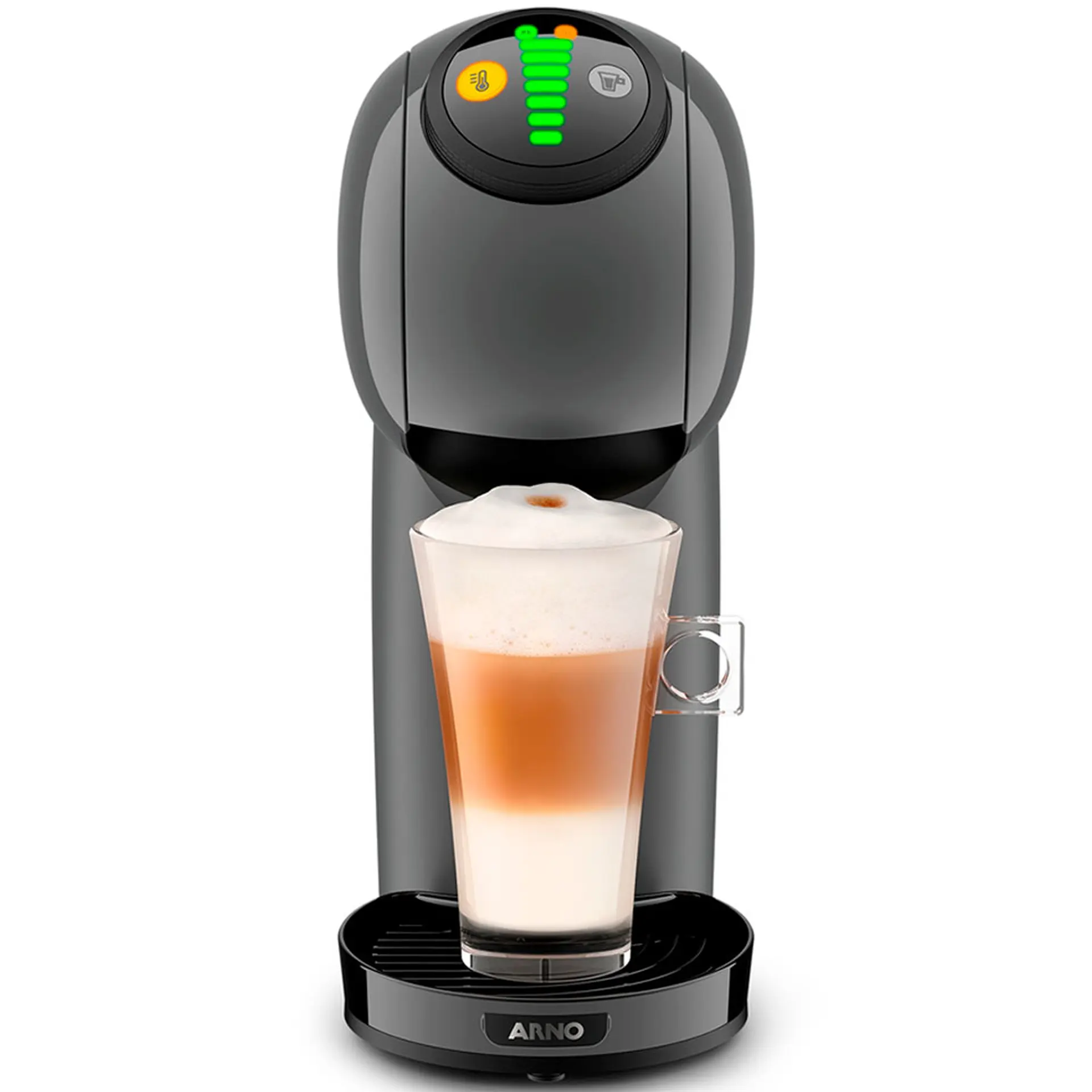 Cafeteira Expresso Arno Dolce Gusto Genio S Basic Multibebidas Digital DGS5 - Grafite - 110 Volts