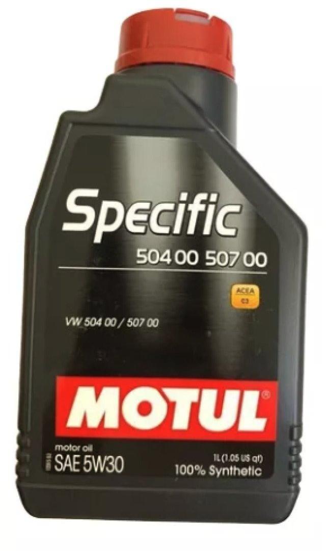 Óleo Para Motor de Carro MOTUL SPECIFIC VW 504 00 507 00 5W30 1L 106374