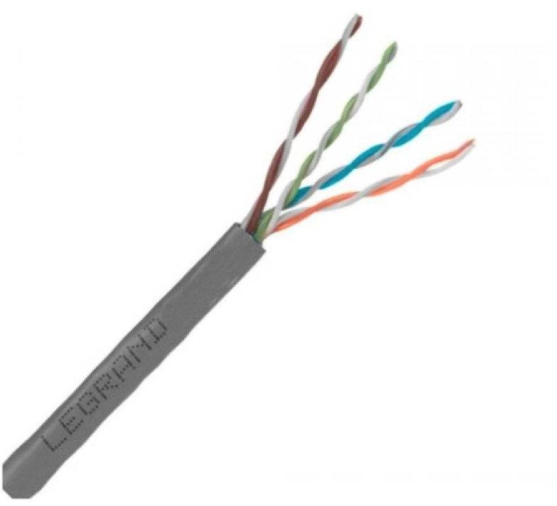 Cabo de Rede 23AWG Legrand Cat.6 LSZH 4 Pares Cinza 63030115 Vendido por Metro 100% Cobre Homologado ANATEL